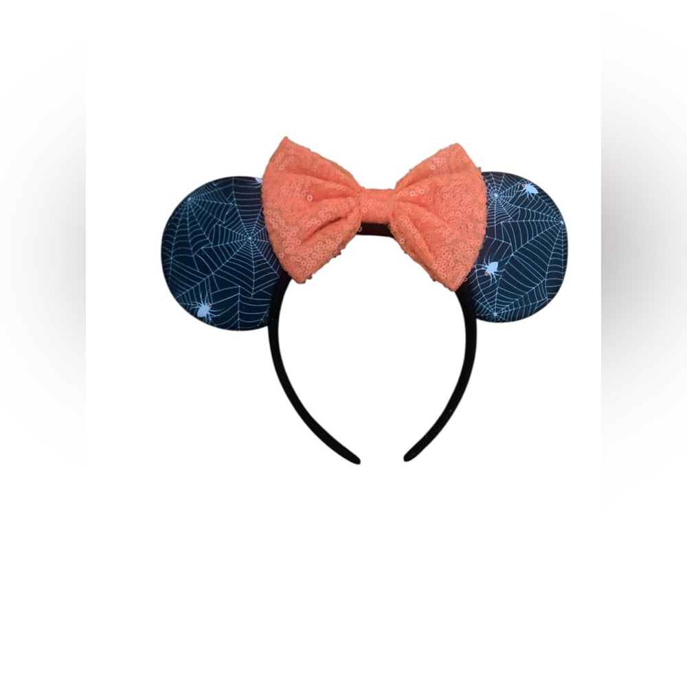 Halloween Spider Themed Mouse Ears Headband